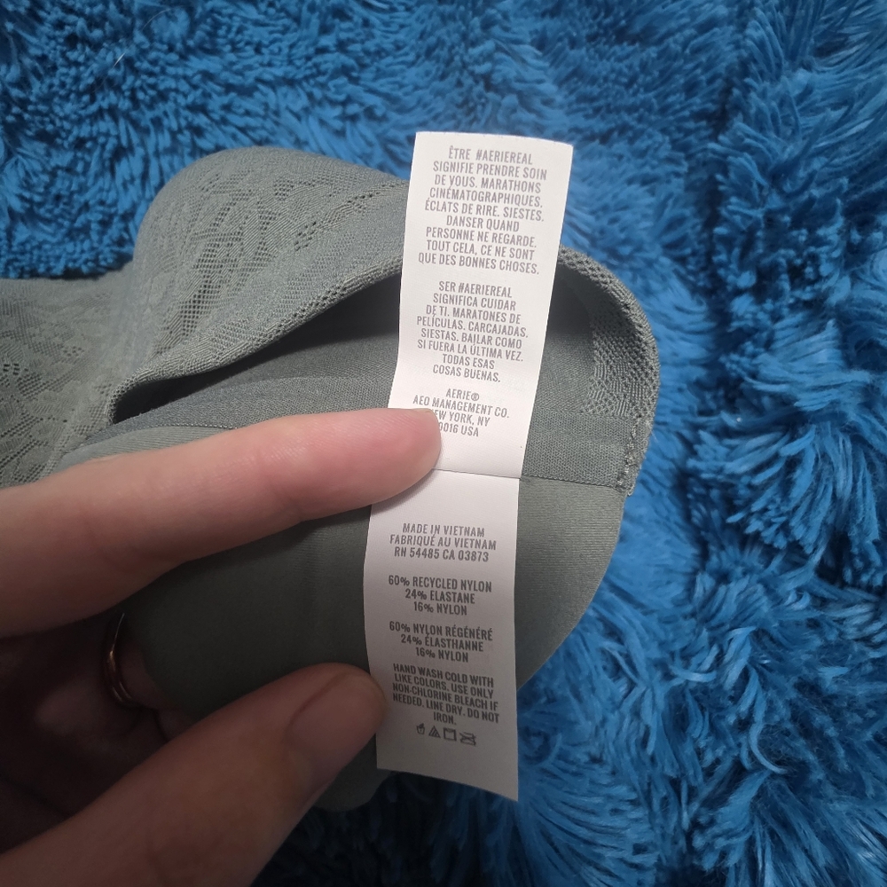 Aerie Smoothiez Lace Bra-ish Wireless Bralette Size Large - Picture 10 of 12